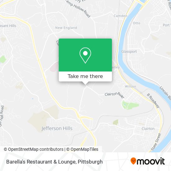 Barella's Restaurant & Lounge map