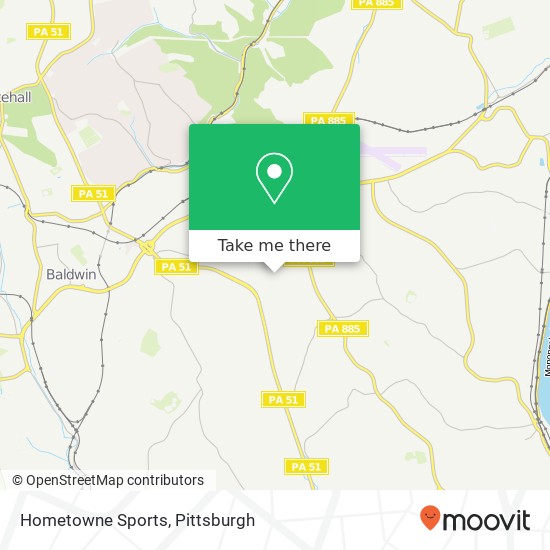 Mapa de Hometowne Sports, West Mifflin, PA 15123