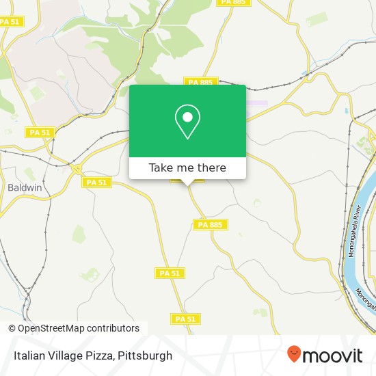 Mapa de Italian Village Pizza, 3075 Clairton Rd West Mifflin, PA 15122