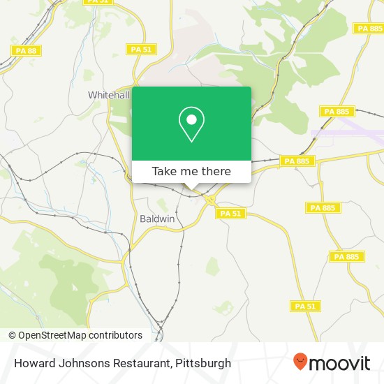 Howard Johnsons Restaurant, 5300 Clairton Blvd Pittsburgh, PA 15236 map