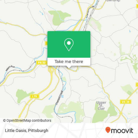 Mapa de Little Oasis, 928 McLaughlin Run Rd Bridgeville, PA 15017