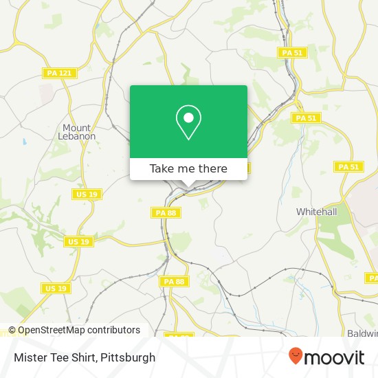 Mister Tee Shirt, 3729 Poplar Ave Castle Shannon, PA 15234 map