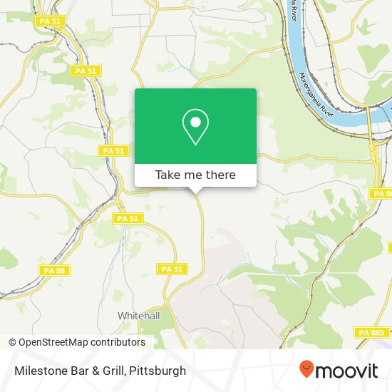 Milestone Bar & Grill, 2809 Brownsville Rd Pittsburgh, PA 15227 map