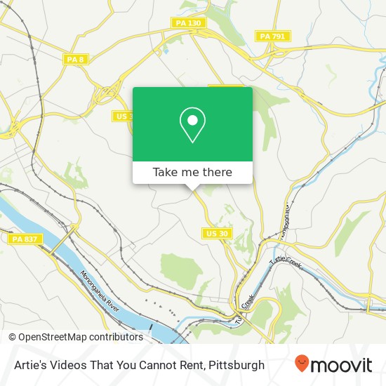 Artie's Videos That You Cannot Rent, 21 Yost Blvd Pittsburgh, PA 15221 map