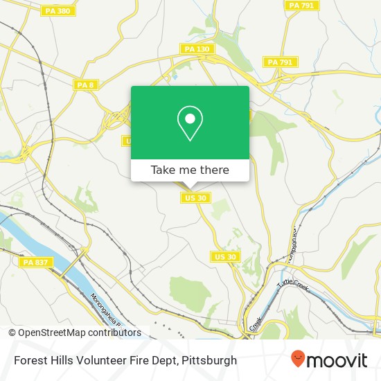 Forest Hills Volunteer Fire Dept, 2071 Ardmore Blvd Pittsburgh, PA 15221 map