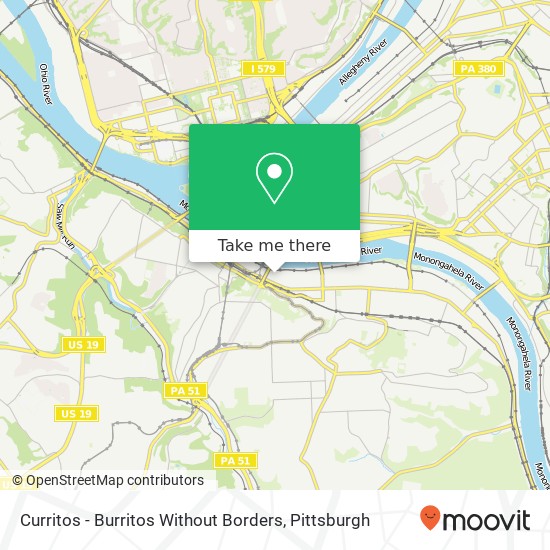 Mapa de Curritos - Burritos Without Borders, Terminal St Pittsburgh, PA 15219