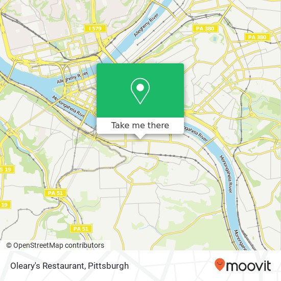 Oleary's Restaurant, 1412 E Carson St Pittsburgh, PA 15203 map