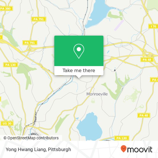 Mapa de Yong Hwang Liang, 213 Monroeville Mall Monroeville, PA 15146