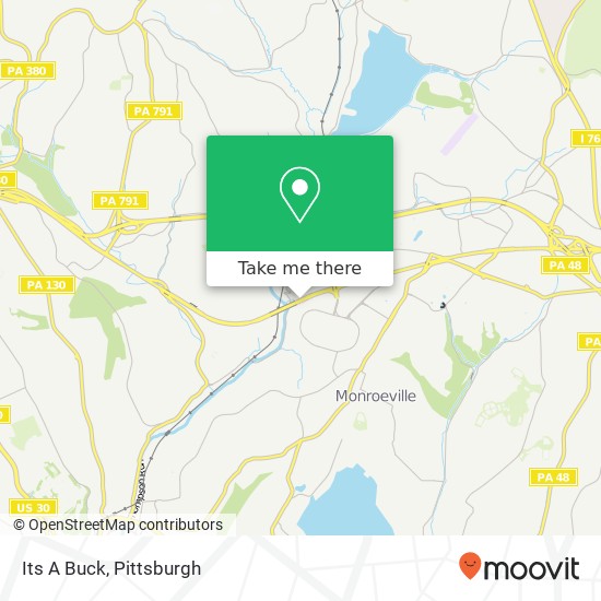 Mapa de Its A Buck, 3625 William Penn Hwy Monroeville, PA 15146