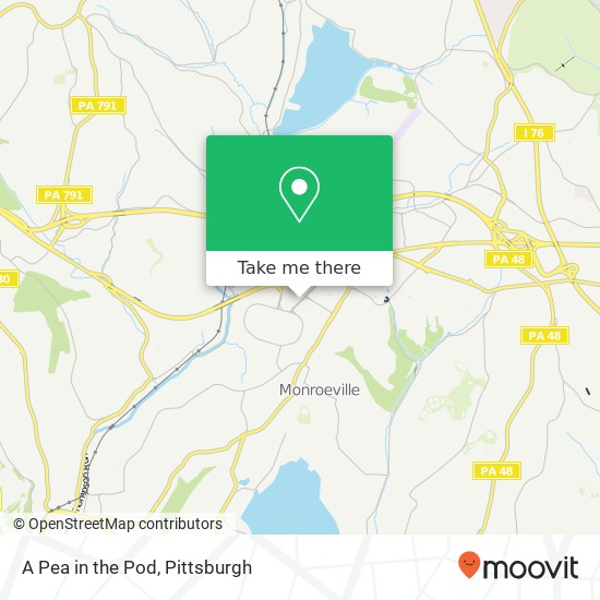 Mapa de A Pea in the Pod, 145 Mall Blvd Monroeville, PA 15146