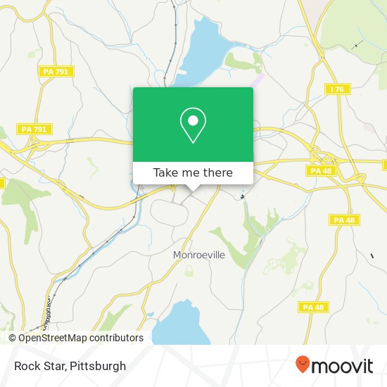 Mapa de Rock Star, 200 Mall Blvd Monroeville, PA 15146