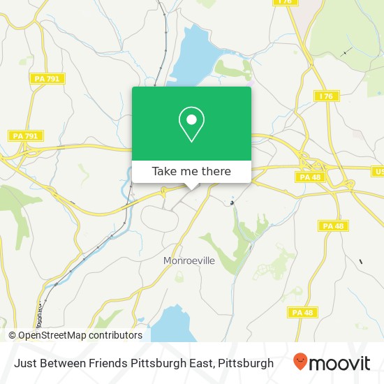 Mapa de Just Between Friends Pittsburgh East, Monroeville, PA 15146