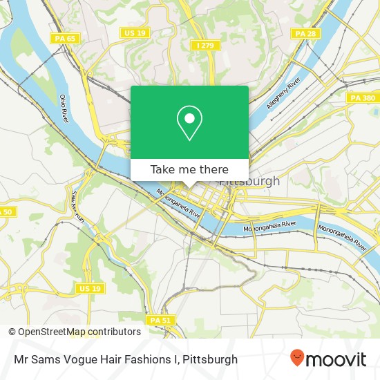 Mr Sams Vogue Hair Fashions I, 201 Stanwix St Pittsburgh, PA 15222 map