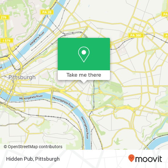 Hidden Pub, 328 Atwood St Pittsburgh, PA 15213 map