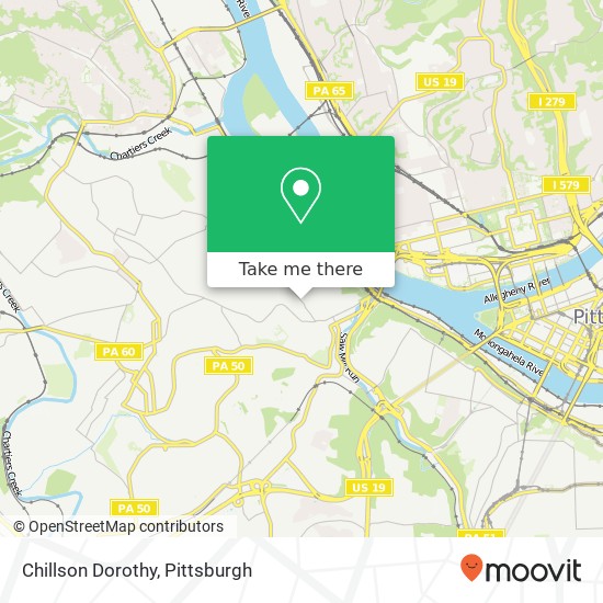 Mapa de Chillson Dorothy, 917 Chartiers Ave Pittsburgh, PA 15220