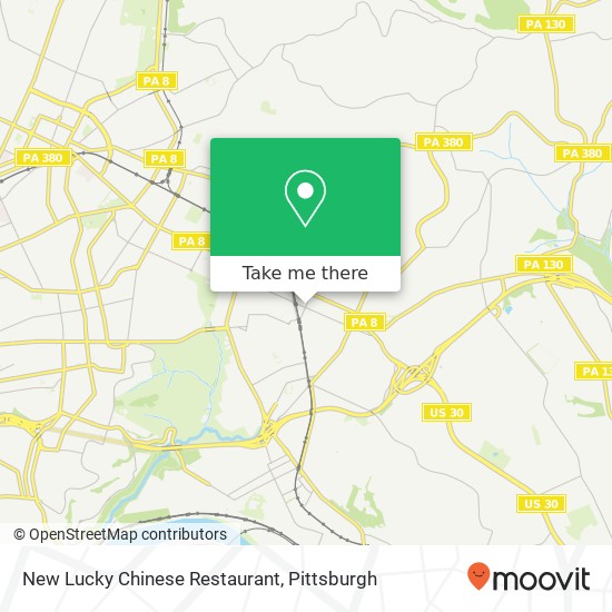 Mapa de New Lucky Chinese Restaurant