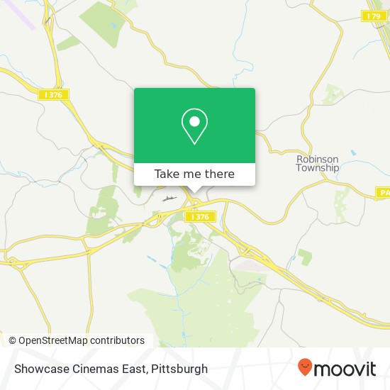 Showcase Cinemas East map