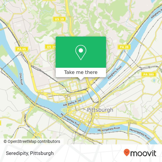 Mapa de Seredipity, 422 Foreland St Pittsburgh, PA 15212