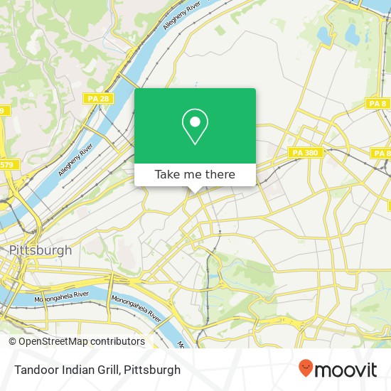 Tandoor Indian Grill, 4519 Centre Ave Pittsburgh, PA 15213 map