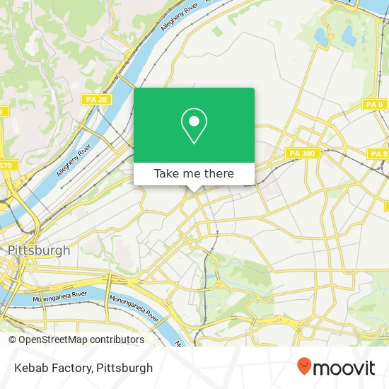 Kebab Factory, 305 N Craig St Pittsburgh, PA 15213 map