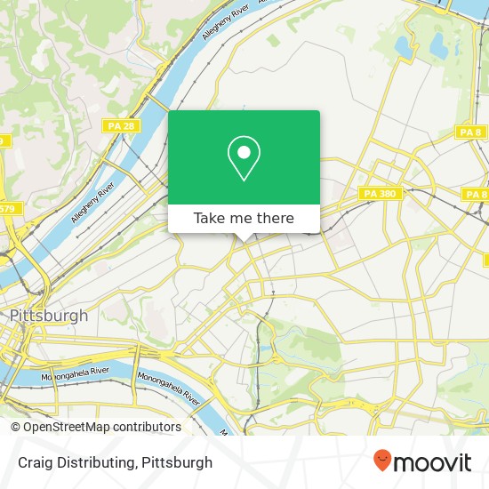 Mapa de Craig Distributing
