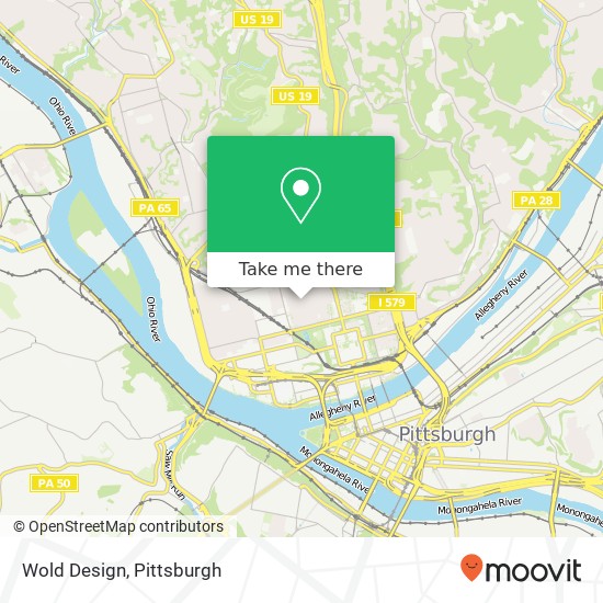 Mapa de Wold Design, 514 Jacksonia St Pittsburgh, PA 15212