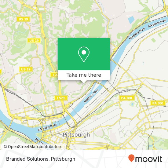 Mapa de Branded Solutions, 1455 Spring Garden Ave Pittsburgh, PA 15212