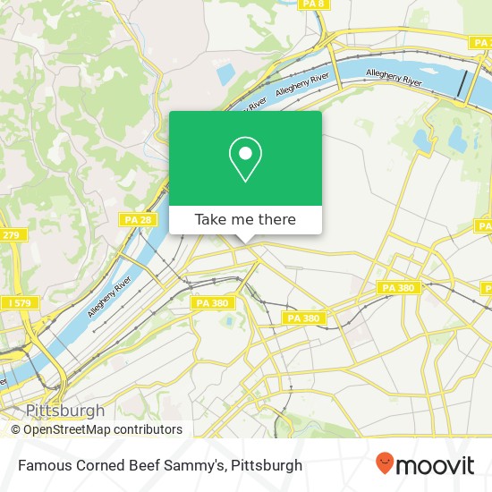 Famous Corned Beef Sammy's, 4067 Penn Ave Pittsburgh, PA 15224 map