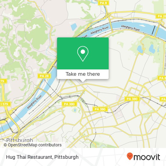 Hug Thai Restaurant, 472 44th St Pittsburgh, PA 15201 map