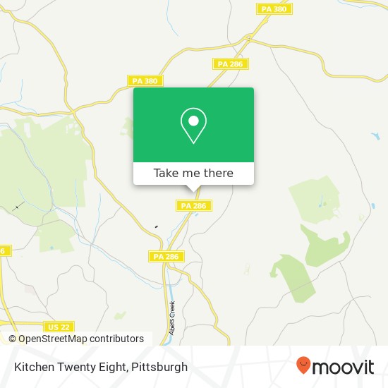 Mapa de Kitchen Twenty Eight, 924 Presque Isle Dr Pittsburgh, PA 15239