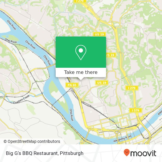 Big G's BBQ Restaurant, 2820 Shadeland Ave Pittsburgh, PA 15212 map