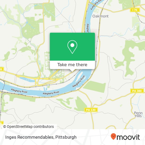 Mapa de Inges Recommendables, 352 Freeport Rd Pittsburgh, PA 15238