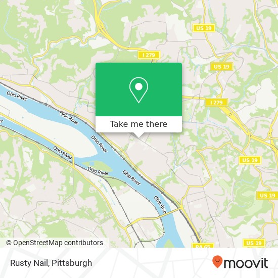 Mapa de Rusty Nail, 560 Lincoln Ave Bellevue, PA 15202