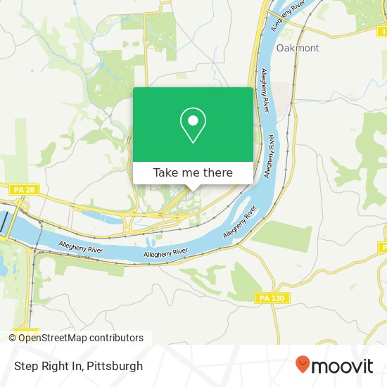 Mapa de Step Right In, 300 Alpha Dr Pittsburgh, PA 15238