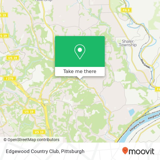 Edgewood Country Club, 100 Church Rd Pittsburgh, PA 15209 map