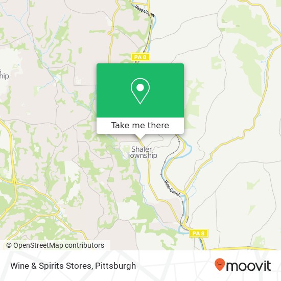 Wine & Spirits Stores map