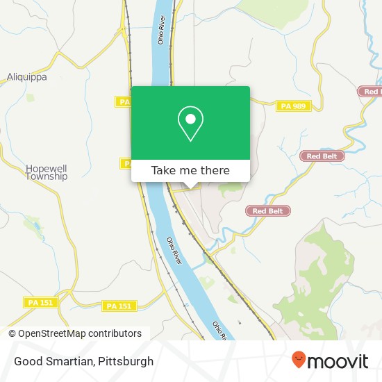 Mapa de Good Smartian, 725 Glenwood Ave Ambridge, PA 15003