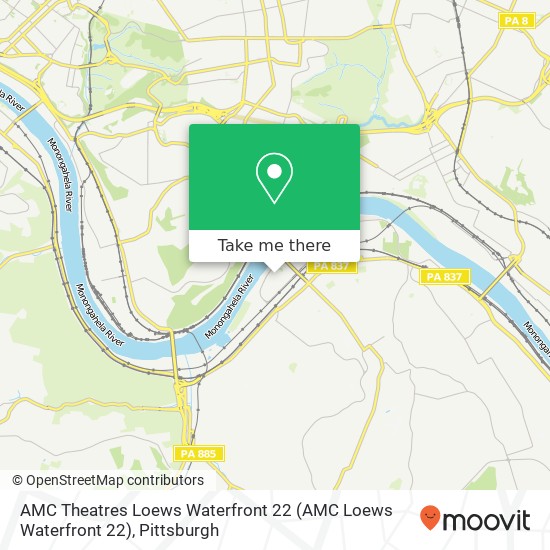 AMC Theatres Loews Waterfront 22 map