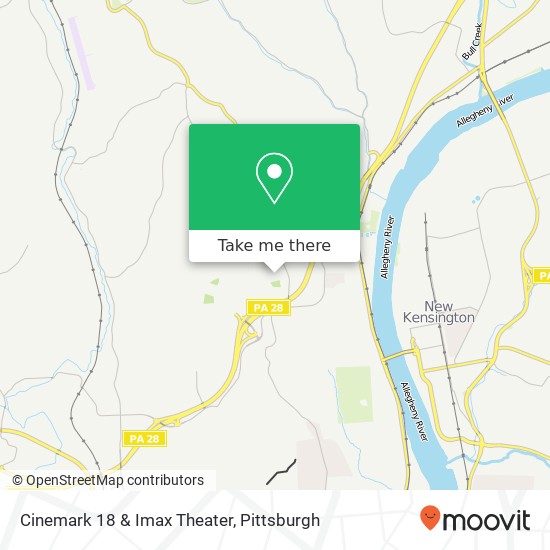 Cinemark 18 & Imax Theater map