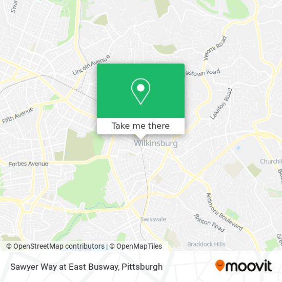 Mapa de Sawyer Way at East Busway