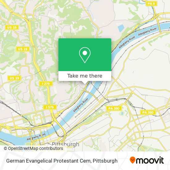 German Evangelical Protestant Cem map