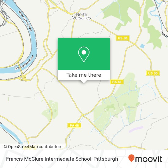 Francis McClure Intermediate School map