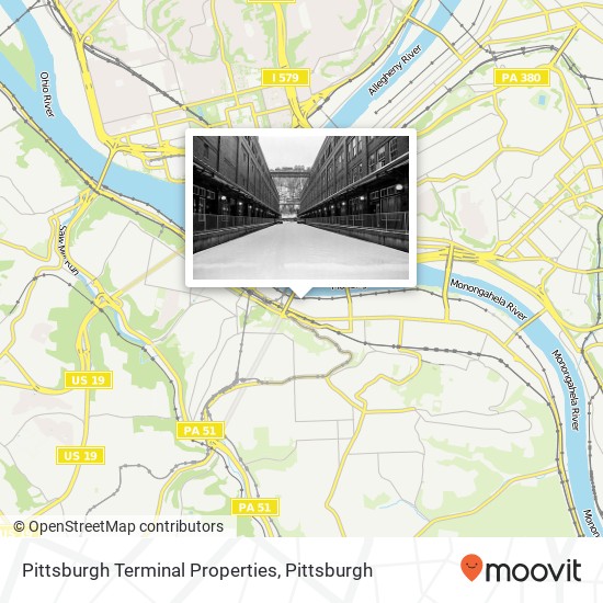 Mapa de Pittsburgh Terminal Properties