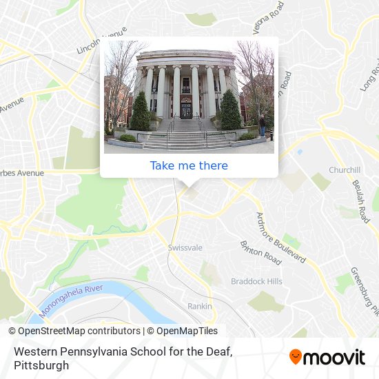 Mapa de Western Pennsylvania School for the Deaf