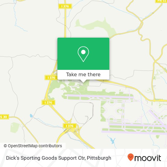 Dick's Sporting Goods Support Ctr map