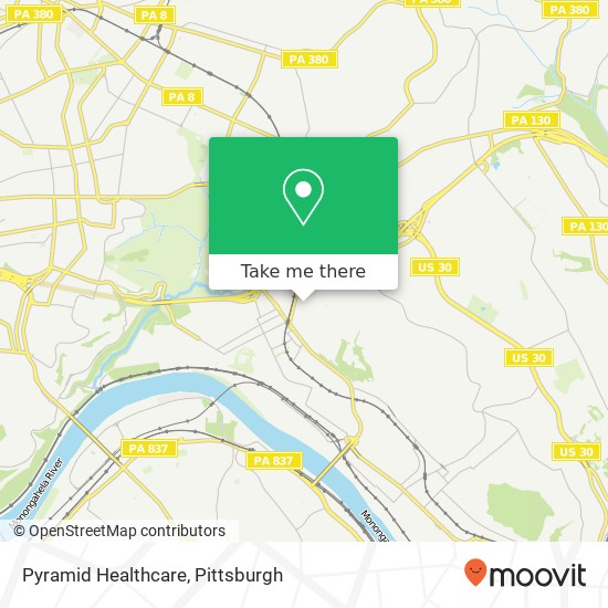 Pyramid Healthcare map