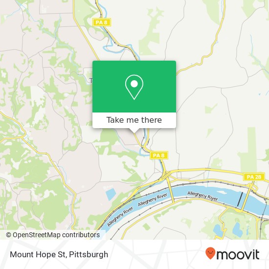 Mount Hope St map