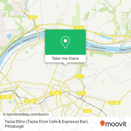 Mapa de Tazza DOro (Tazza D'oro Cafe & Espresso Bar)