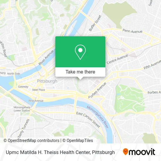Upmc Matilda H. Theiss Health Center map