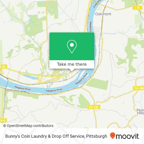 Mapa de Bunny's Coin Laundry & Drop Off Service